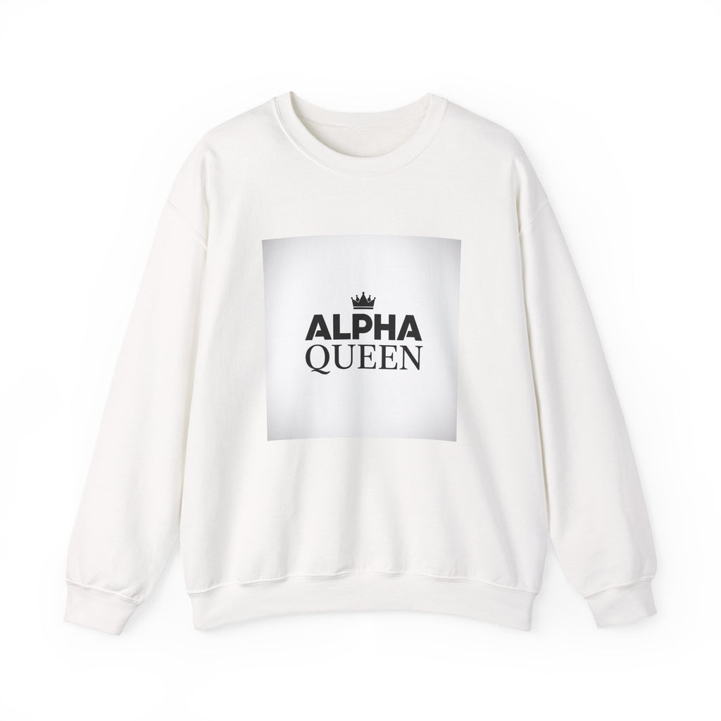 Alpha Queen Sweatshirt — Empowering Crown Graphic Crewneck