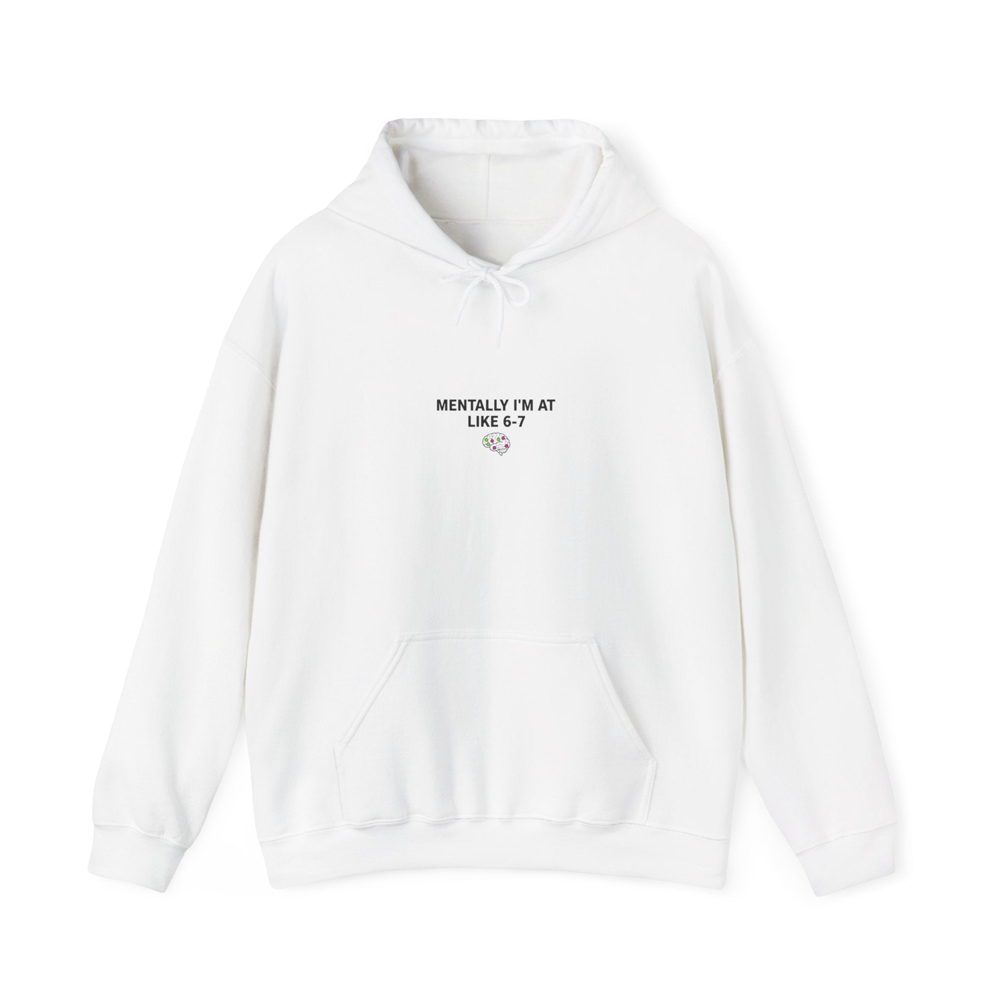 Mentally I’m at Like 6-7 Hoodie | 67 shirt, absurdist humor, minimalist meme