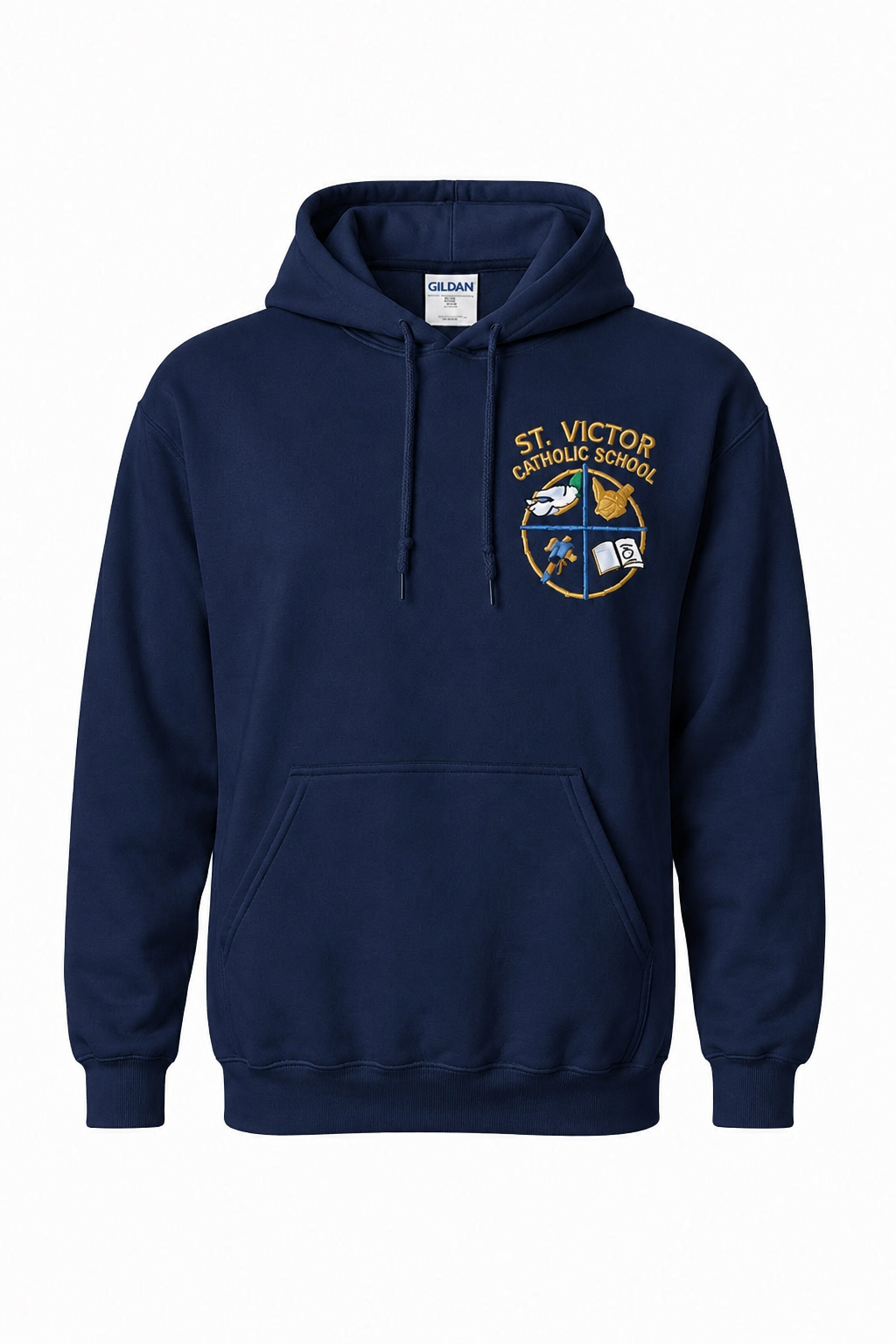 Navy St. Victor Catholic School Uniform Pullover Hoodie