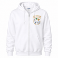 White St. Victor Catholic School Full Zip Hoodie
