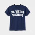 Navy St. Victor Vikings Spirit T-Shirt