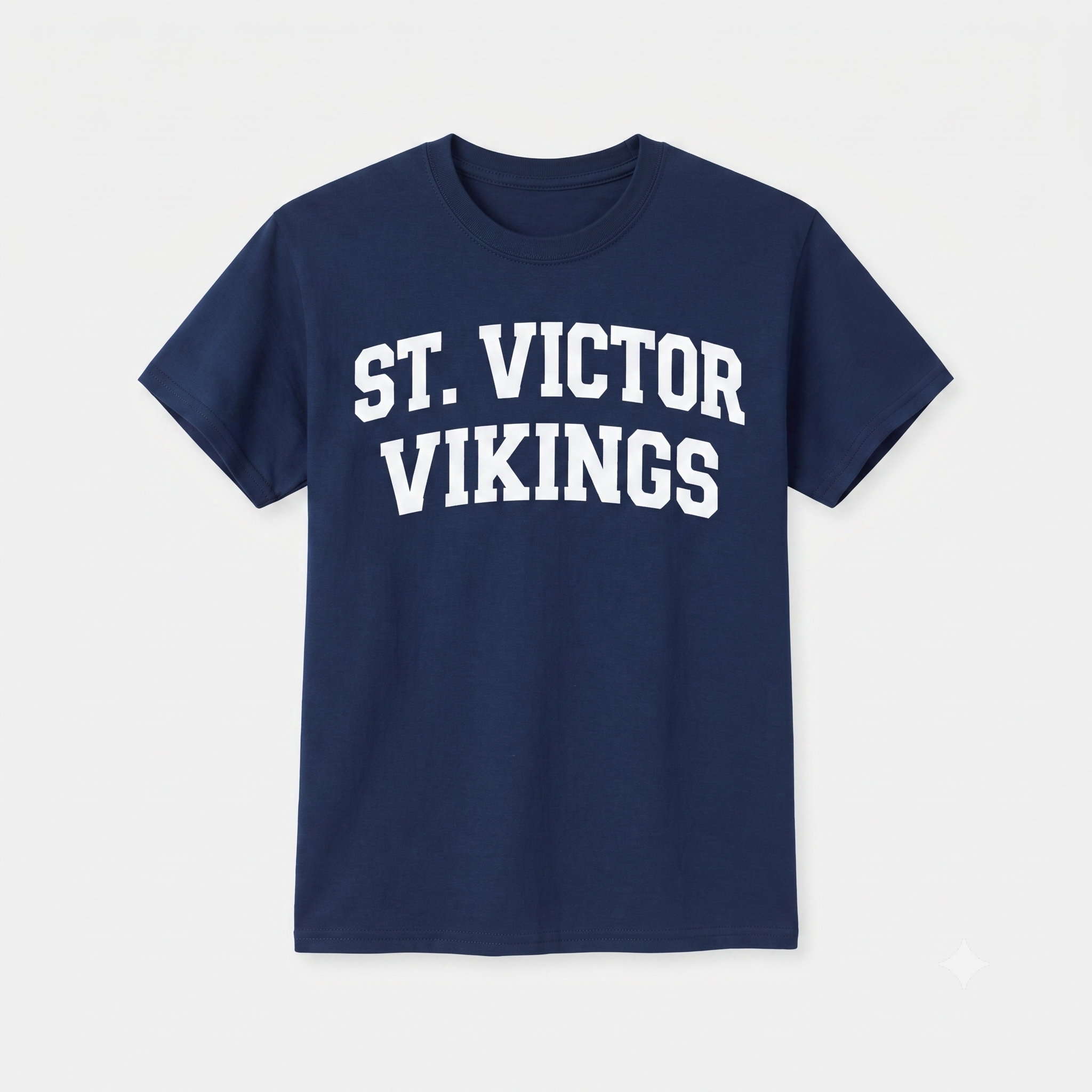 Navy St. Victor Vikings Spirit T-Shirt