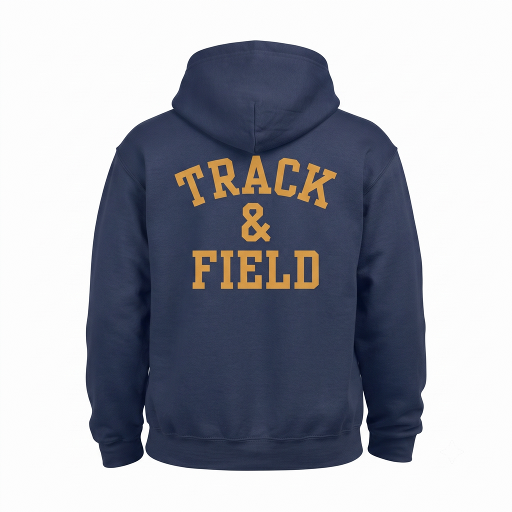 Navy St. Victor Vikings Track & Field Pullover Hoodie