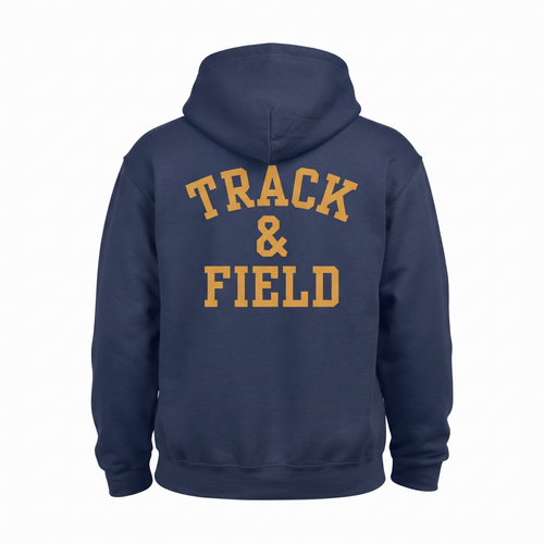 Navy St. Victor Vikings Track & Field Pullover Hoodie
