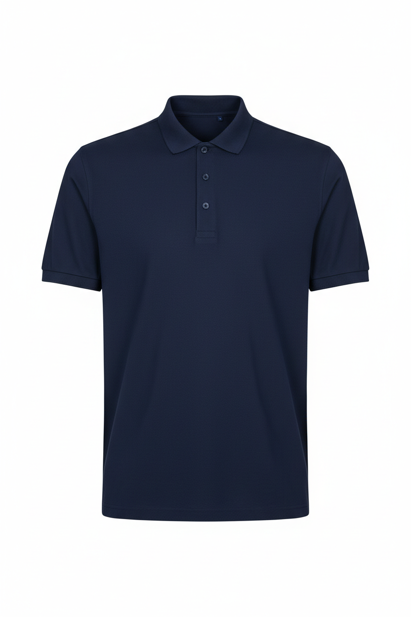 Blank navy polo shirt