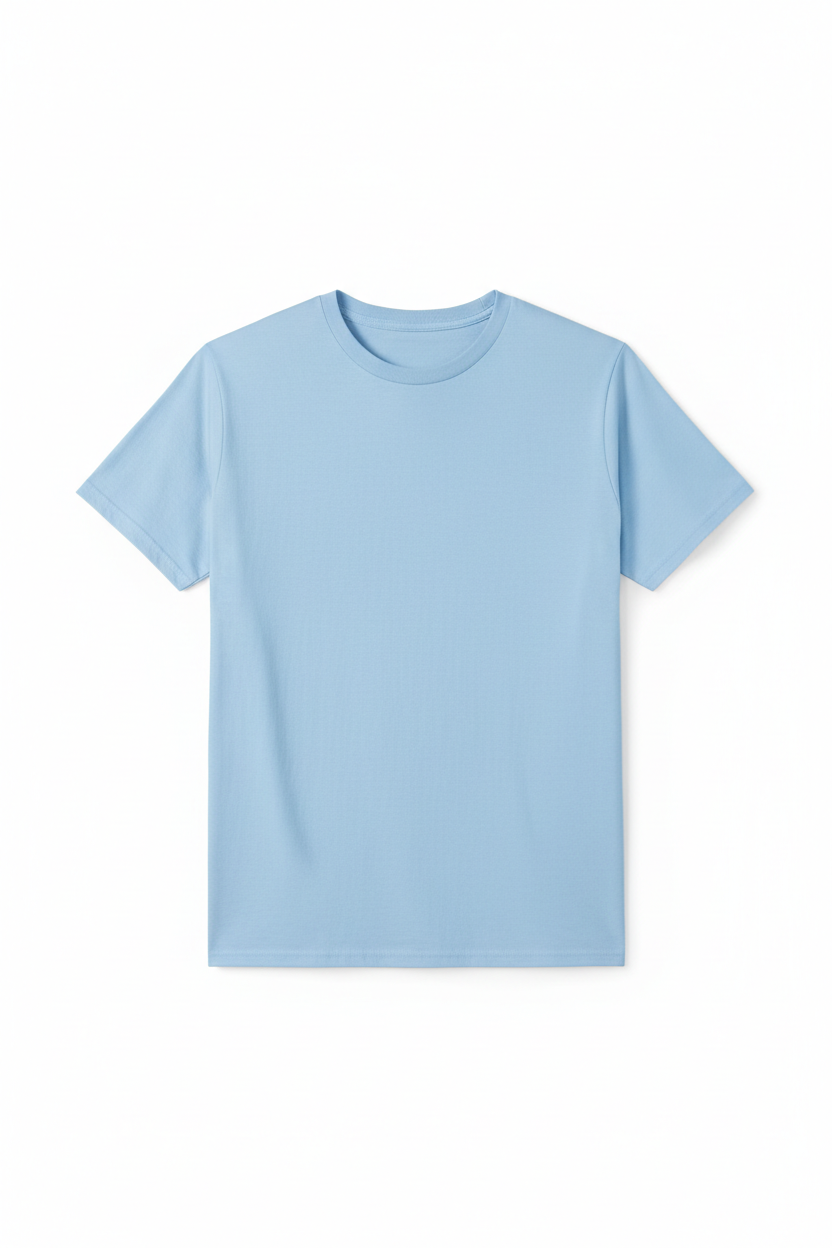 Light blue t-shirt for customization