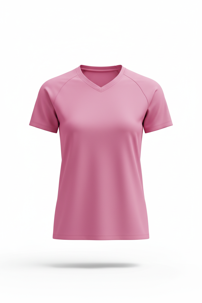 Pink volleyball shirt for customization