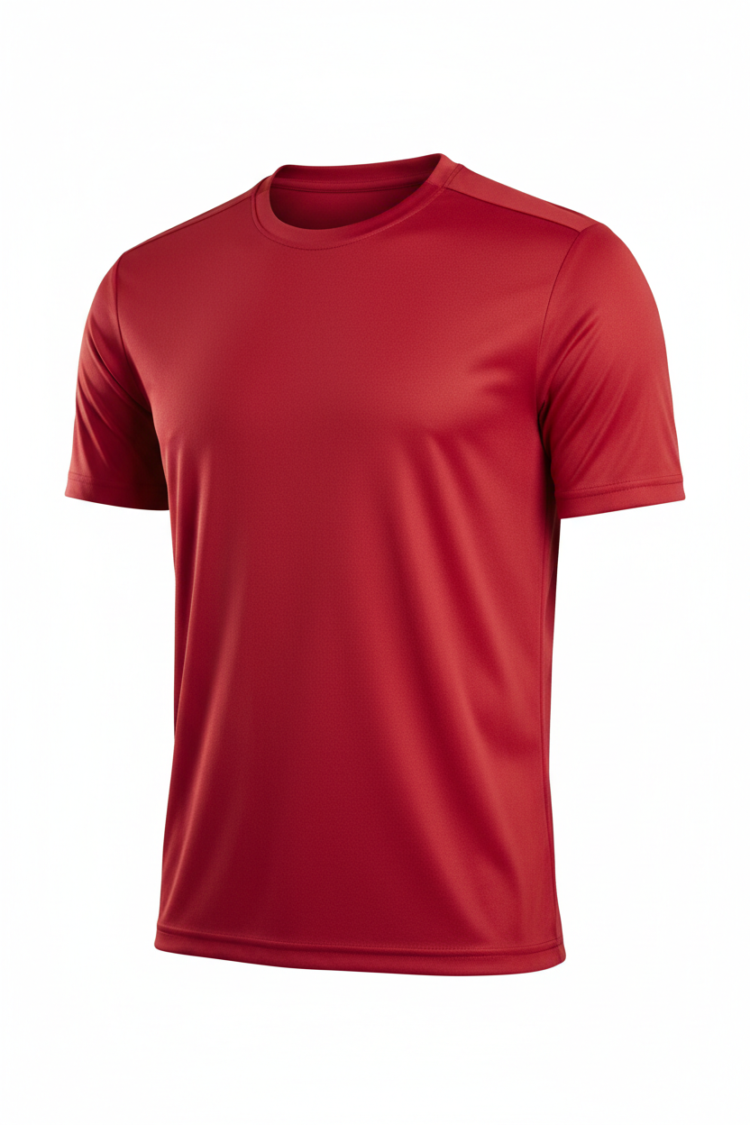 Red soccer shirt for customization