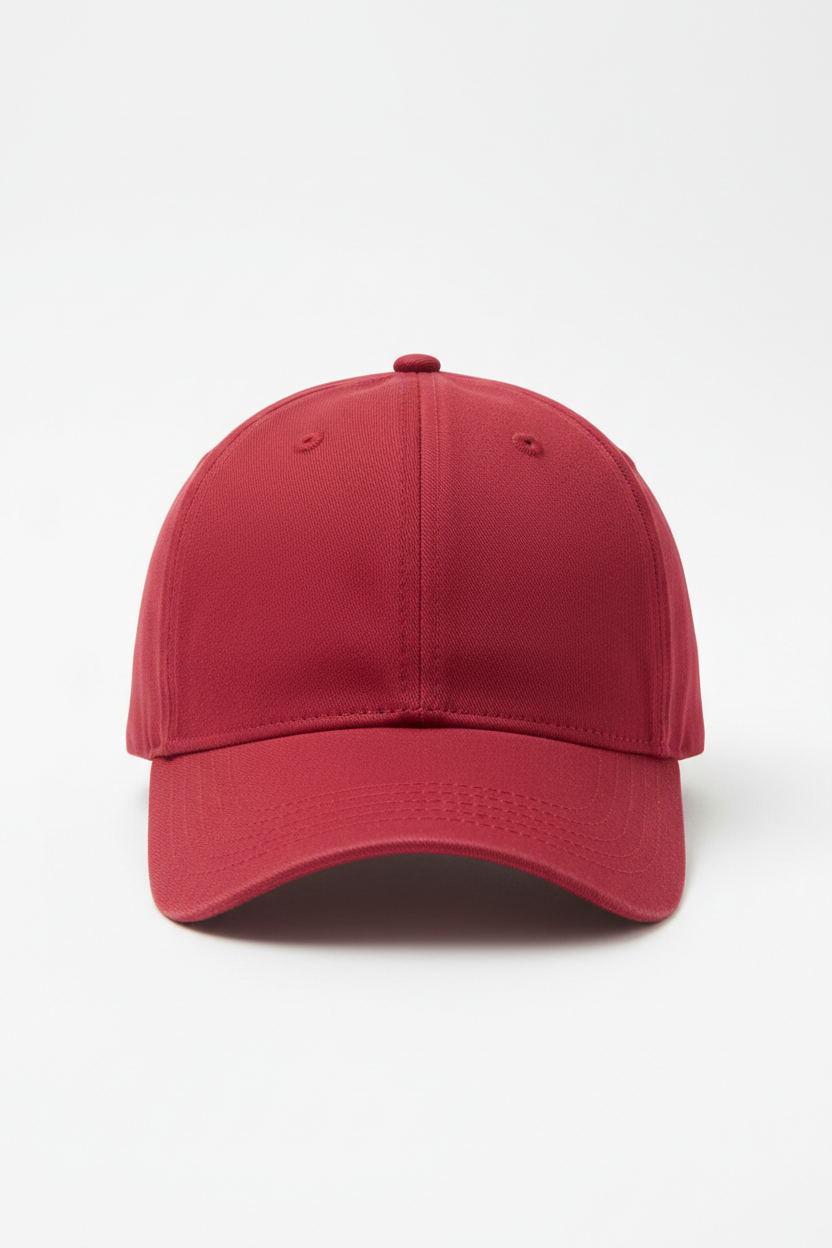Red baseball cap for customization