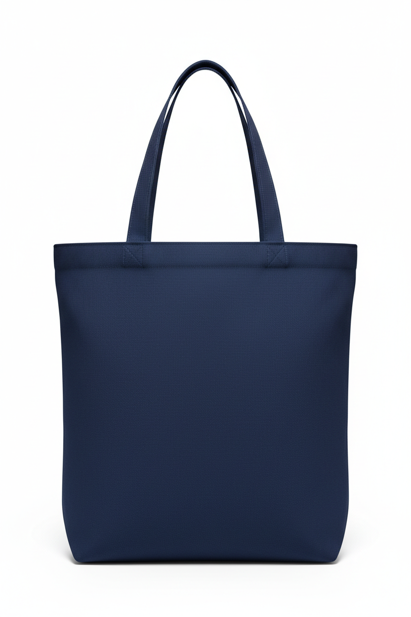 Navy blue tote bag for customization