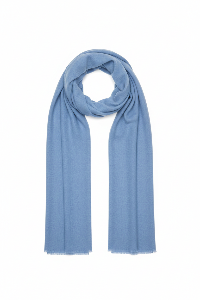 Light blue scarf for customization