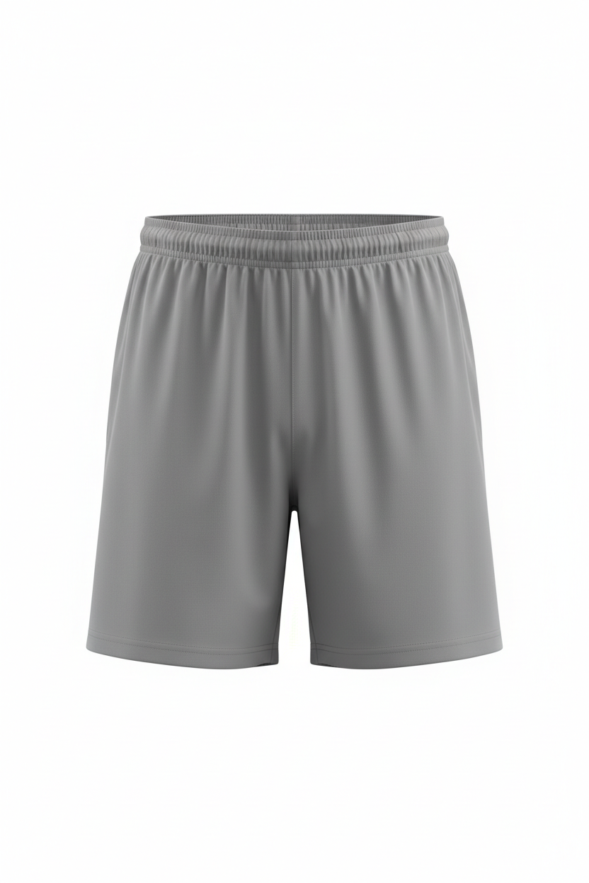 Gray athletic shorts for customization