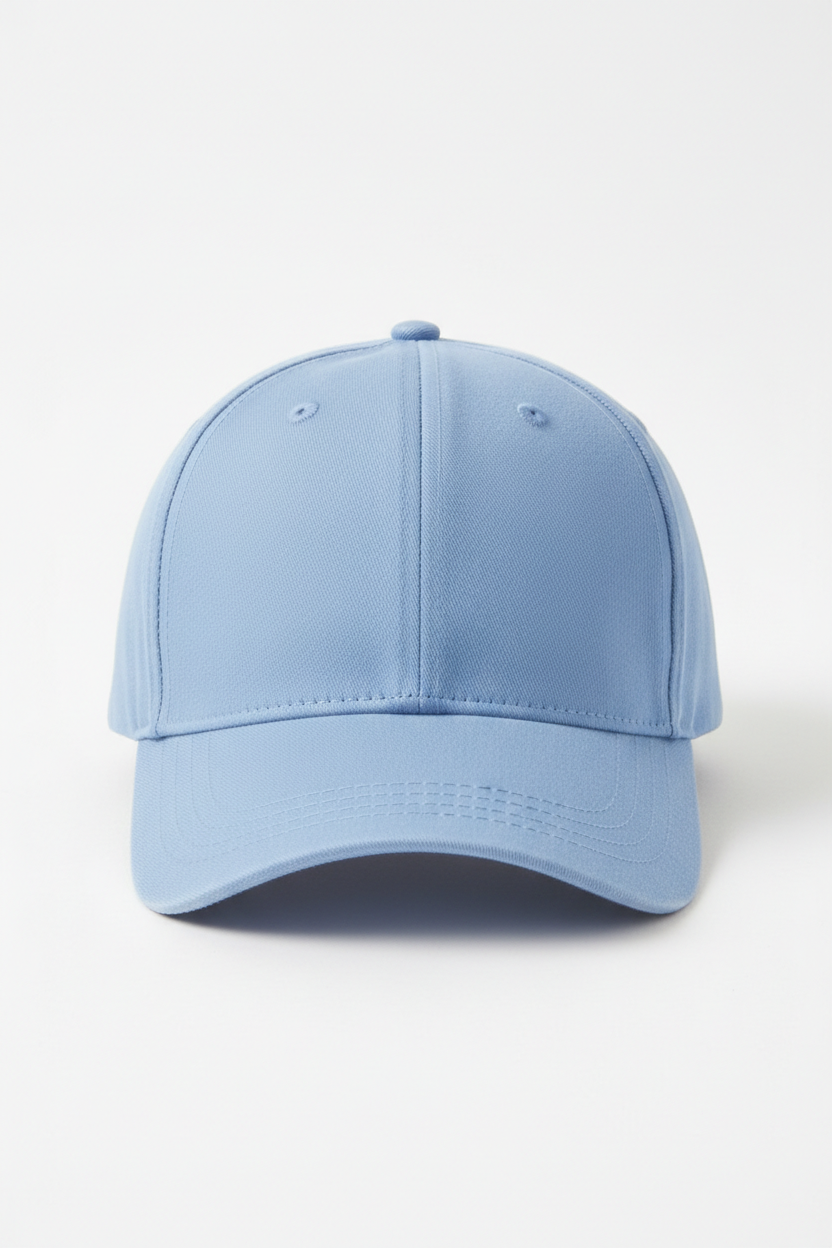 Light blue baseball cap for customization