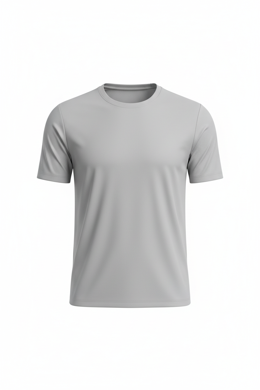 Gray soccer shirt for customization