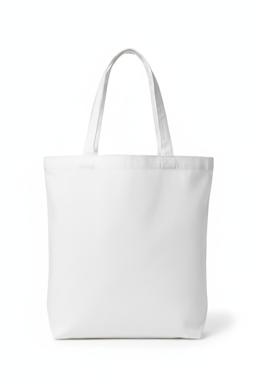 White tote bag for customization