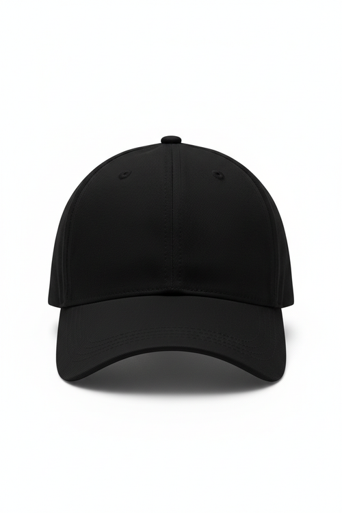 Black baseball cap for customization