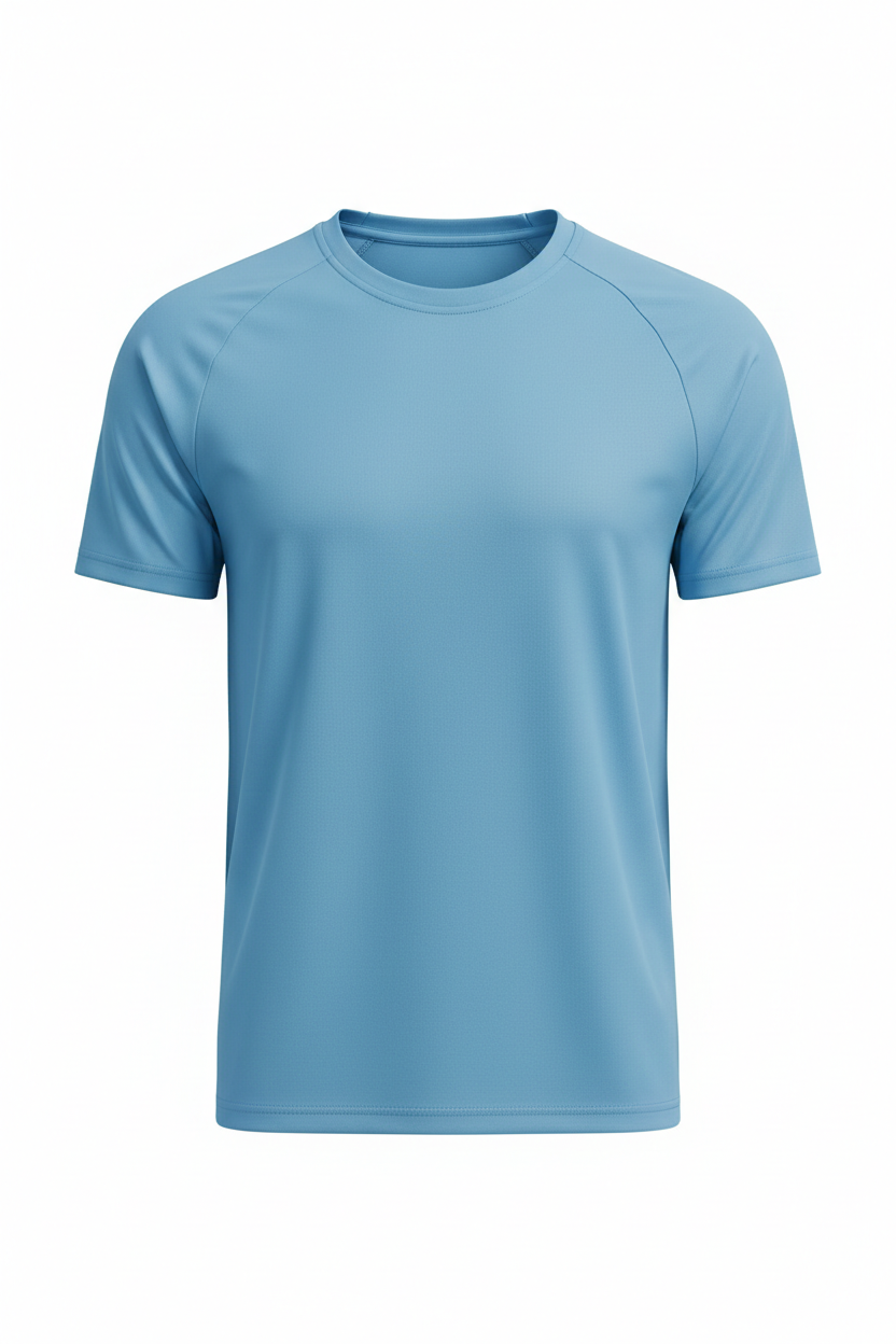Light blue volleyball shirt for customization