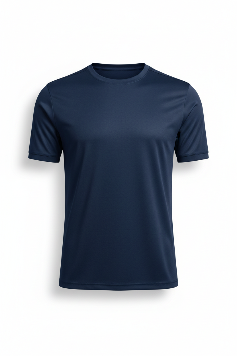 Navy blue soccer shirt for customization
