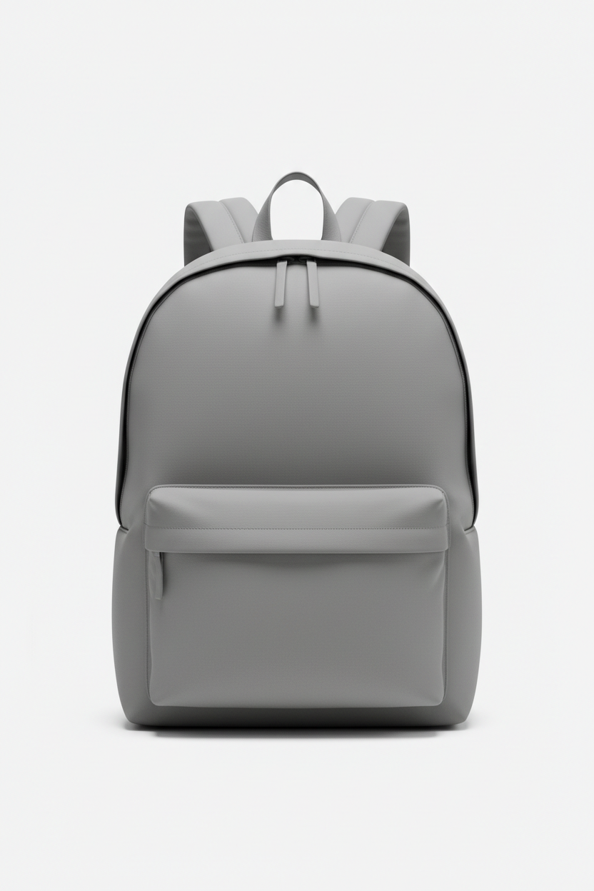 Gray backpack for customization