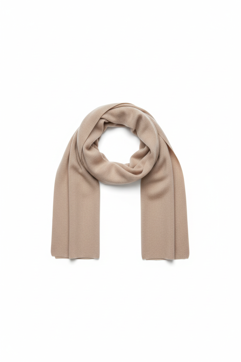 Beige scarf for customization
