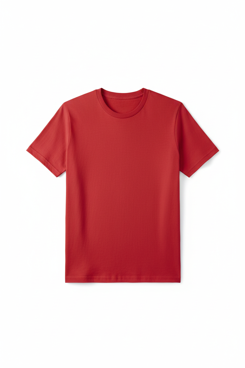 Red t-shirt for customization