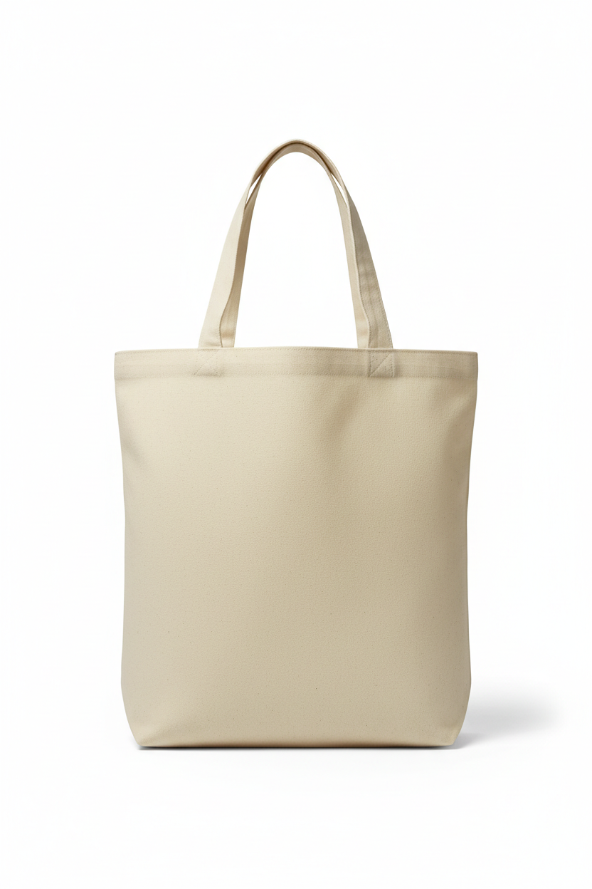 Beige tote bag for customization