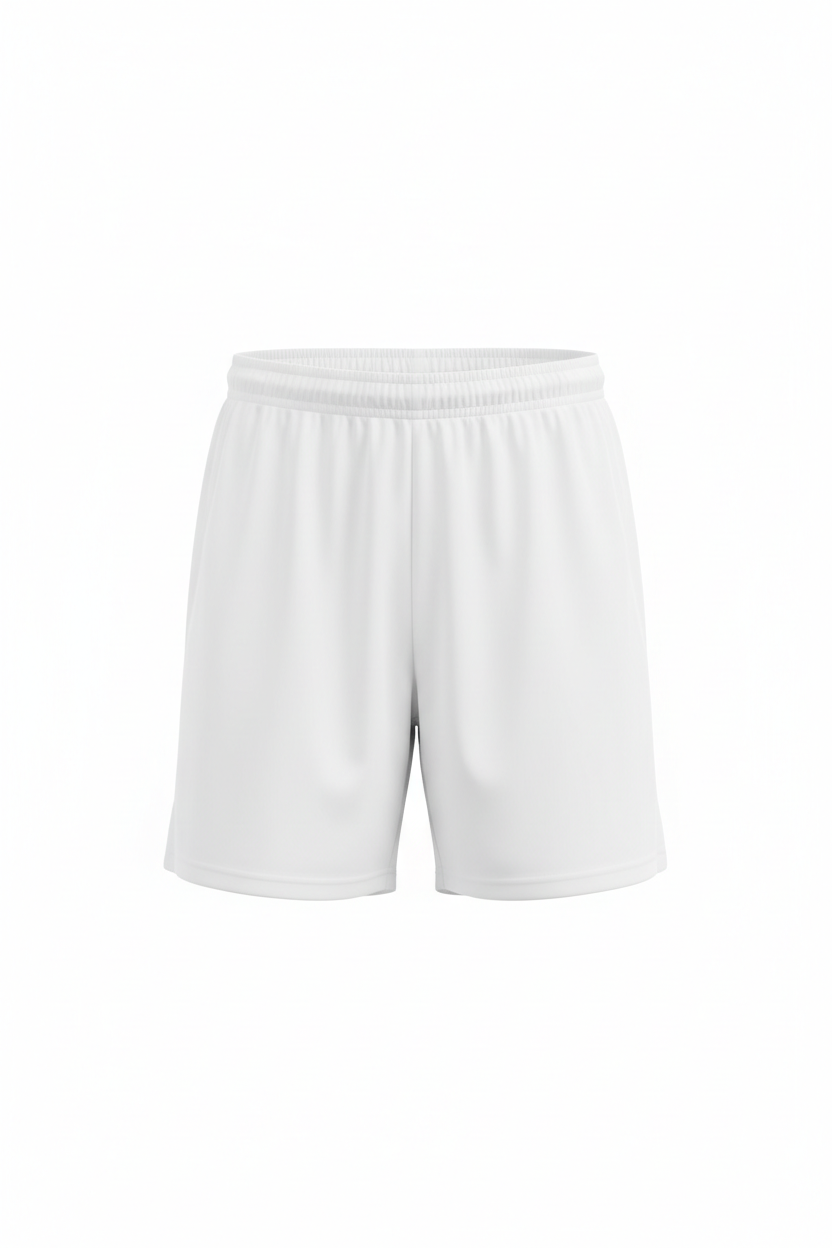 White athletic shorts for customization