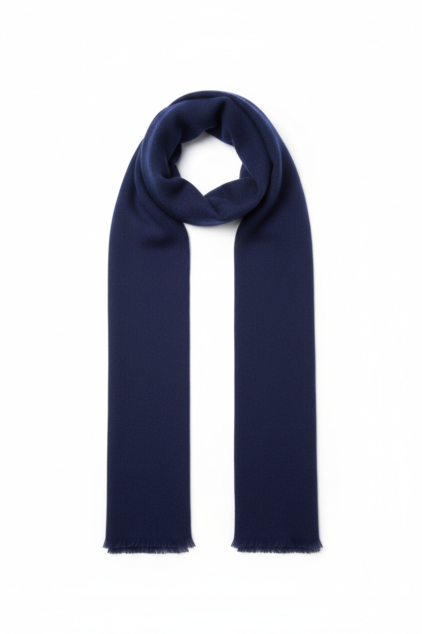 Navy blue scarf for customization