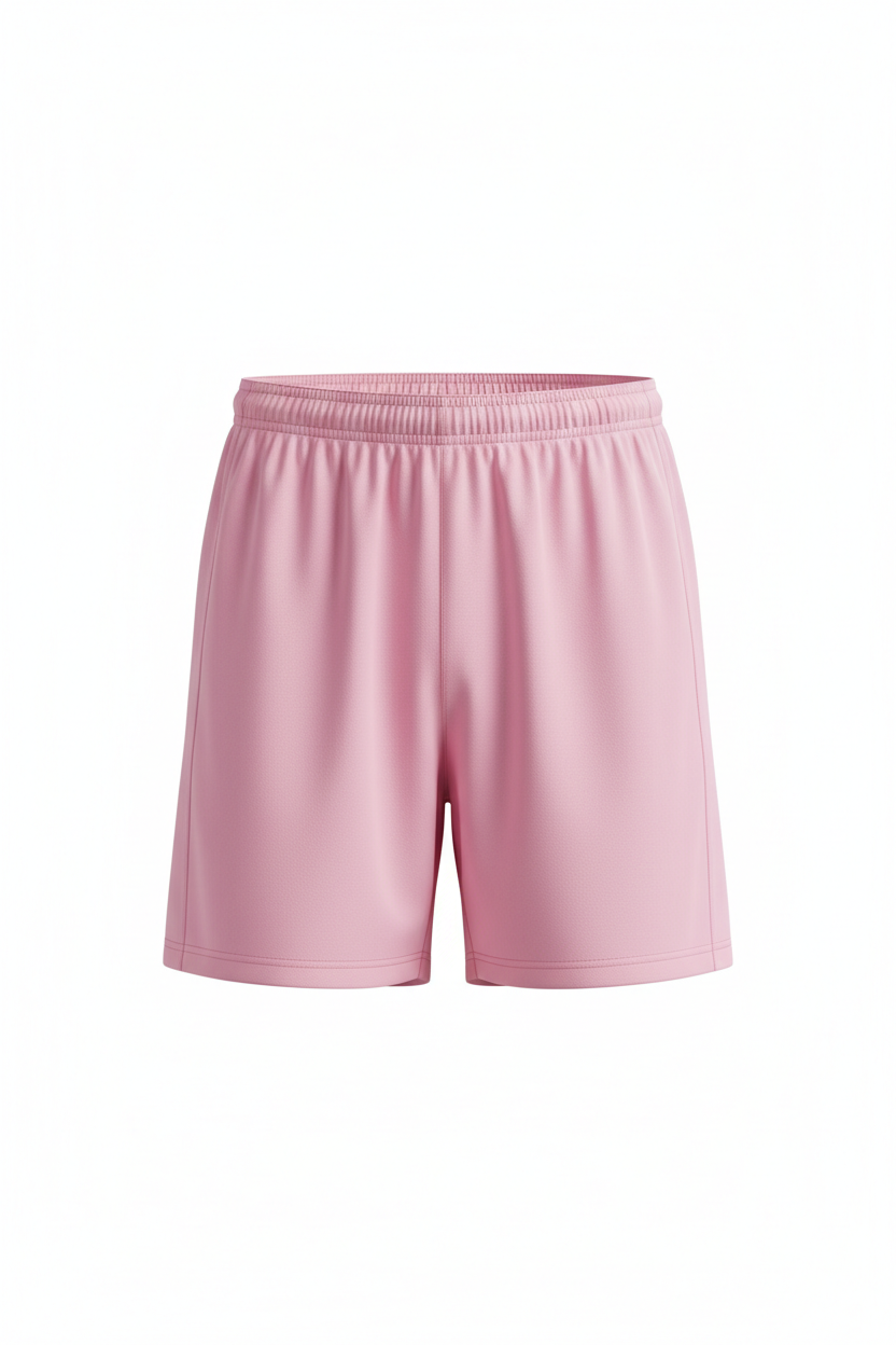 Pink athletic shorts for customization