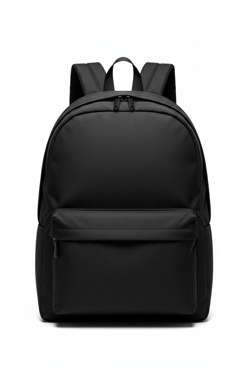 Black backpack for customization