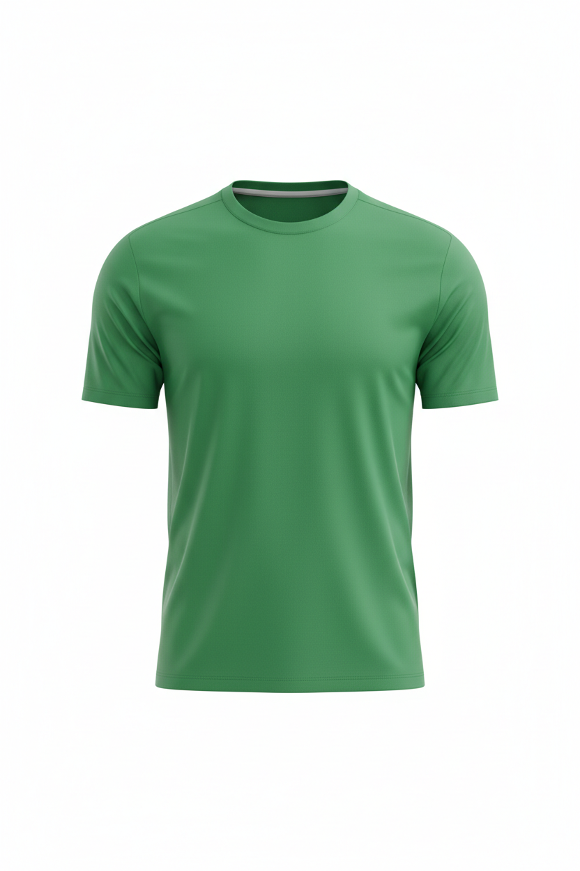 Green soccer shirt for customization
