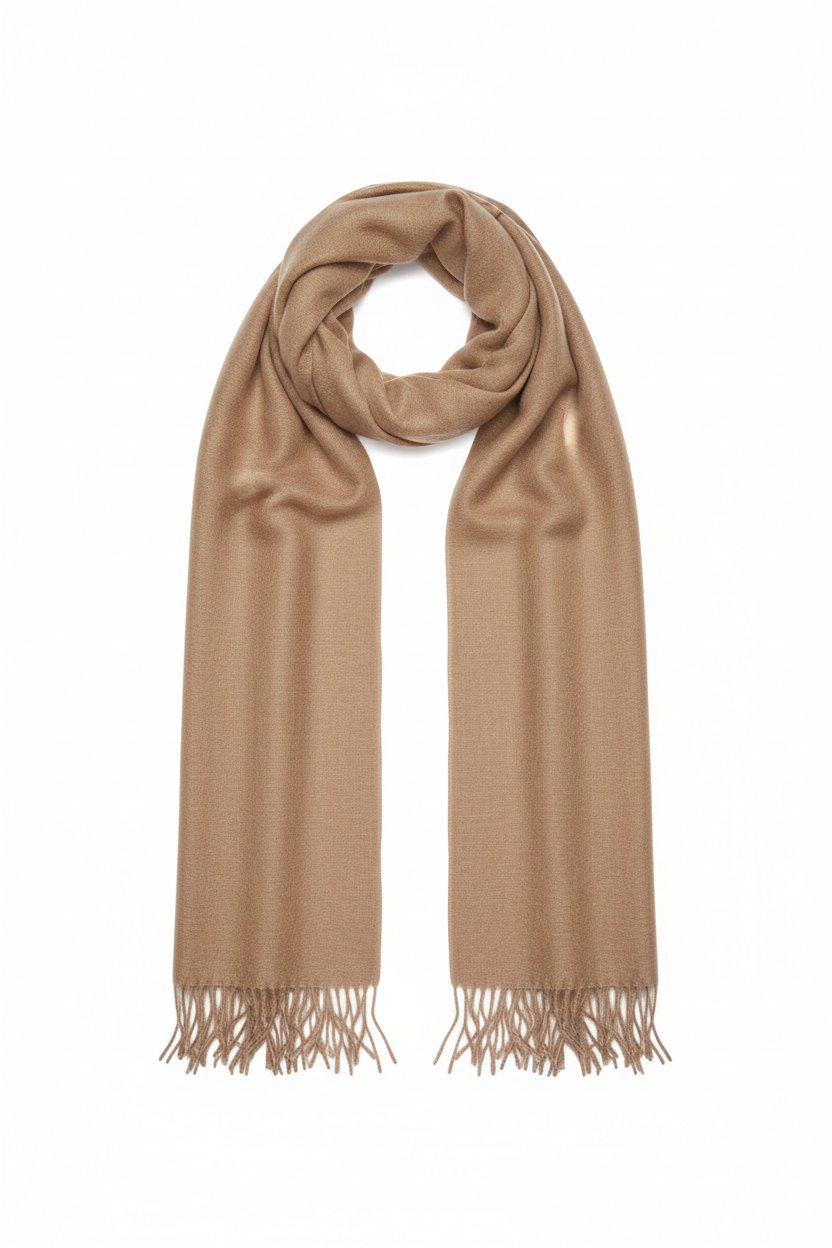 Light brown scarf for customization