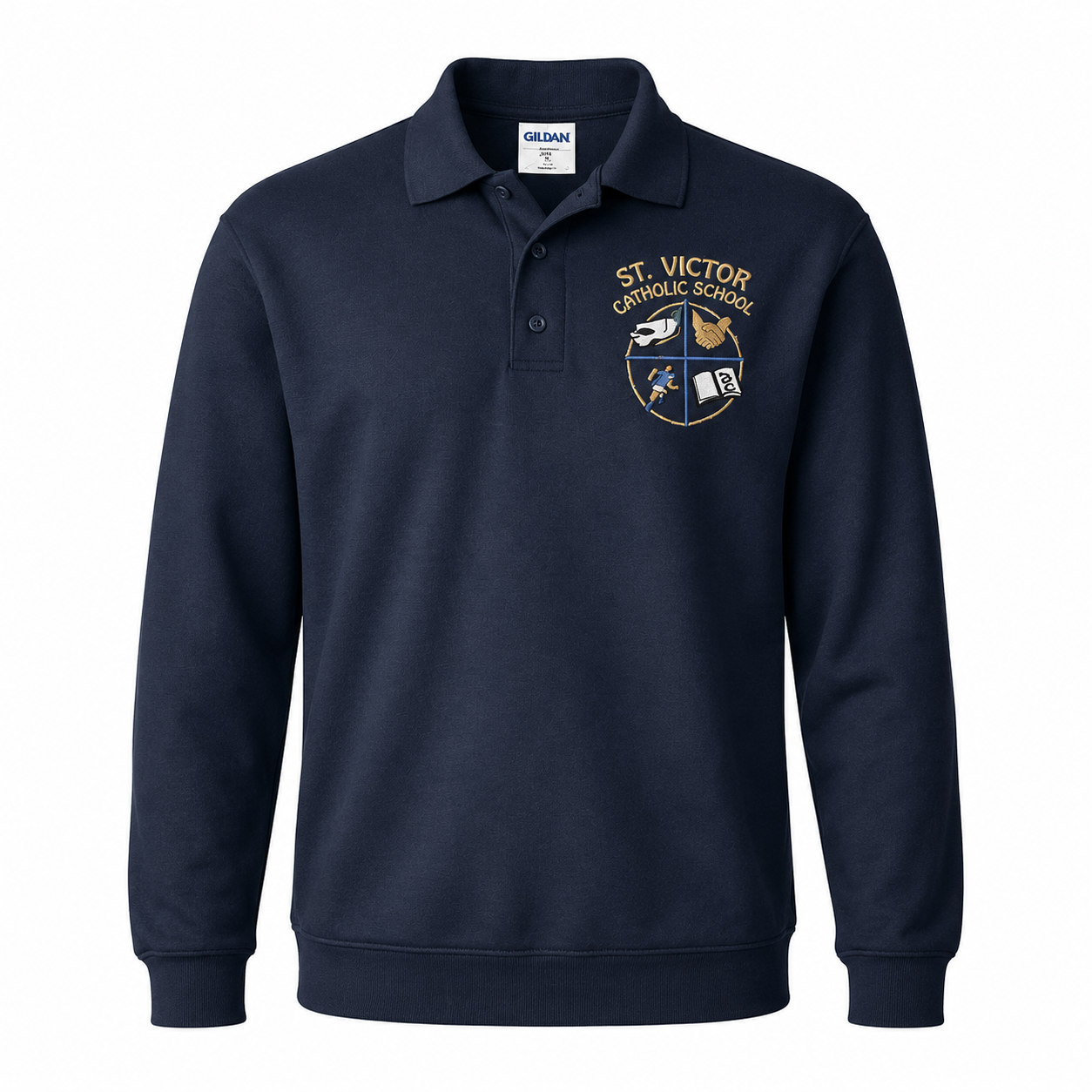 St. Victor Catholic School Quarter-Zip Uniform Pullover
